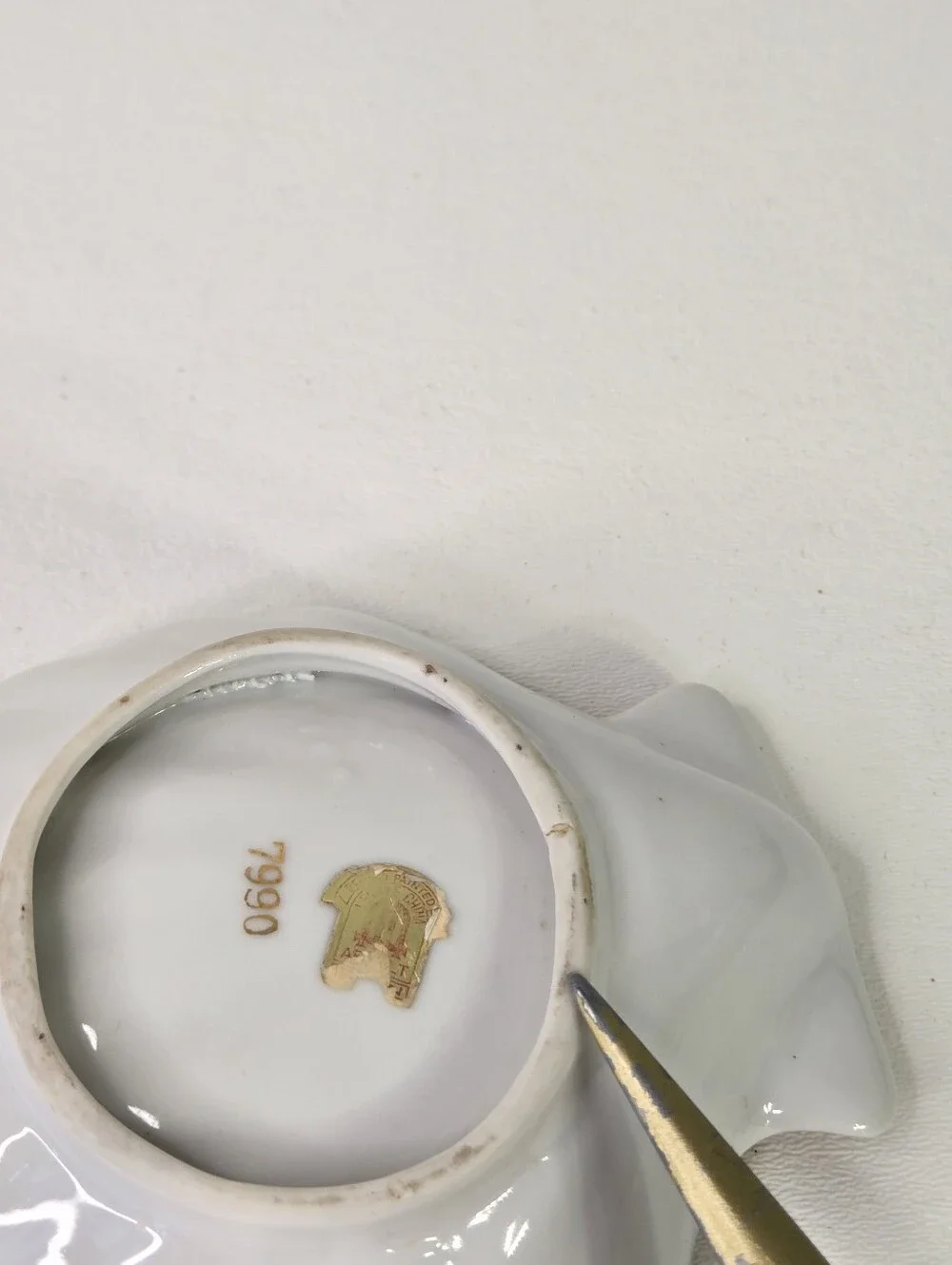 VTG Ardalt Porcelain Gold Trim Insects Bugs Japan Hand Painted Trinket‎ Dish
